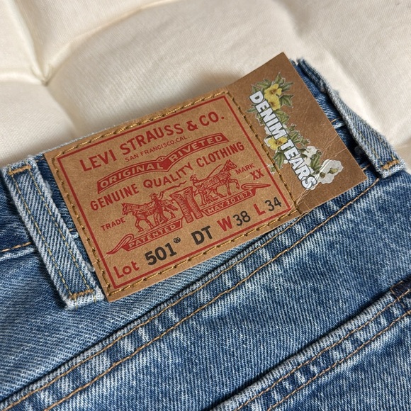 Denim Tears The Cotton Wreath Jean Light Wash 38x34 - Picture 3 of 5